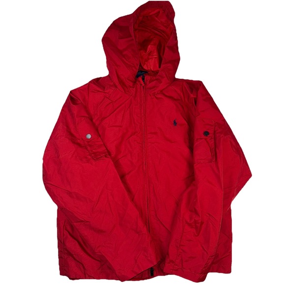 Polo Ralph Lauren Boys' Red Water Repellent‎ Logo Jacket & Zip In Fleece Vest XL - Picture 1 of 11